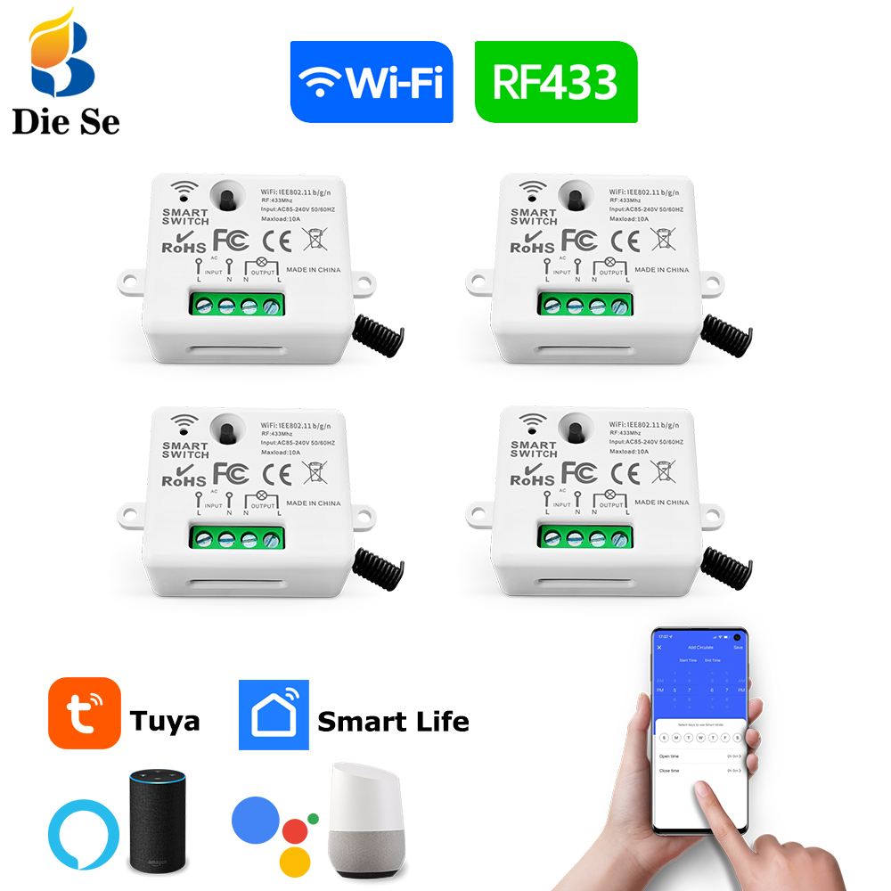 Home Improvement Years - Tuya WiFi 스마트 라이트 스위치 433MHz
