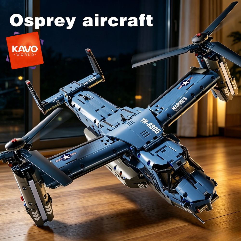 Home Improvement Expo - 카보월드 1486PCS V-22 오스프리 틸트로터 항공기