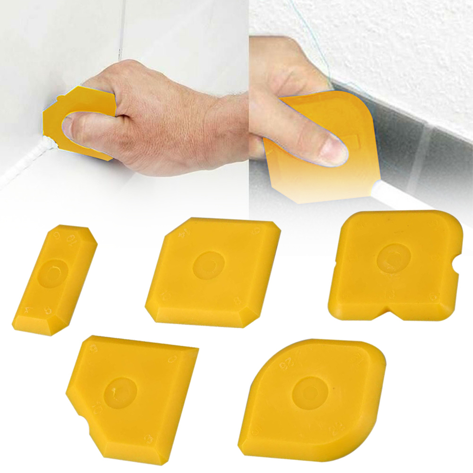 5 pcs 실리콘 적용자 스크레이퍼 실란트 부드러운 제 - Home Improvement Services 리뷰 및 가격