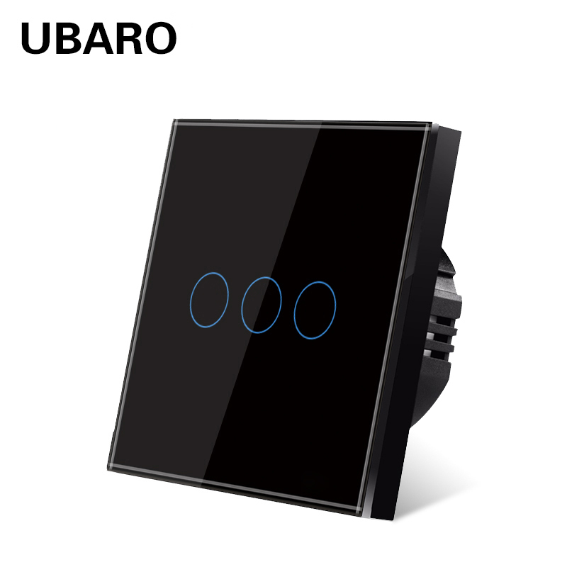 UBARO EU 표준 3 갱 벽 터치 스위치 220V  - Home Improvement Years 리뷰 및 가격